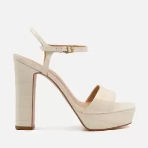 Image of Dune Matche Leather Platform Sandals - UK 4