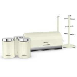 Image of Morphy Richards Accents 6 Piece Kitchen Storage Set - Cream
