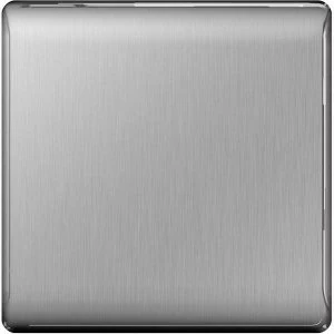Image of BG Nexus Metal Brushed Steel 1 Gang Blanking Plate - NBS94