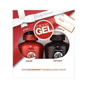 Image of Sally Hansen Miracle Gel Duo Pack Jingle Red Rock Red