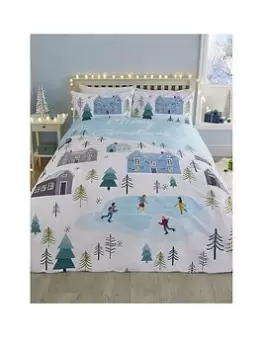 Image of Fusion Festive Village Christmas Duvet Cover Set