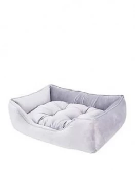 Image of Rosewood Luxury Silver Velvet Bed - Medium