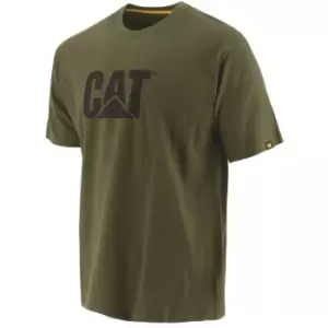 Image of Caterpillar Trademark Logo T-Shirt Chive XL