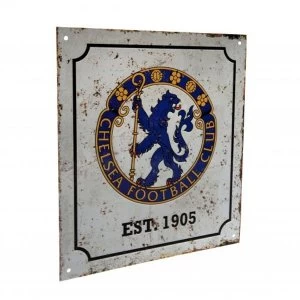 Image of Chelsea FC Retro Logo Sign
