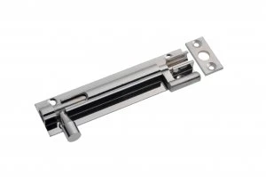 Image of Wickes Necked Barrel Bolt - Chrome 100mm