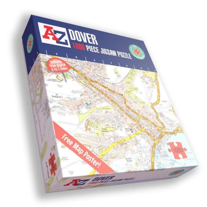 Image of A to Z A to Z Map of Dover 1000 Piece Jigsaw Puzzle