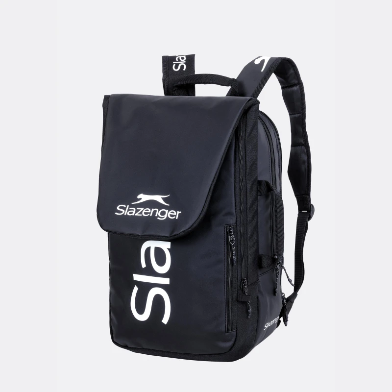 Image of Slazenger Slaz 28L Shoulder Strap Tennis Racket Bag Black unisex One Size