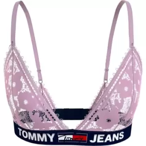 Image of Tommy Hilfiger Lace Triangle Bralette - Pink