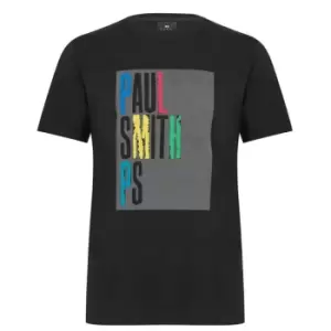 Image of Paul Smith Box Script T-Shirt - Black