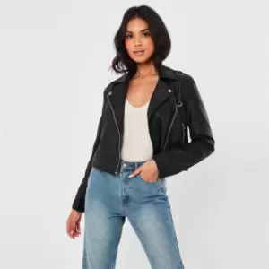 Image of Missguided Ultimate Boxy Biker - Black