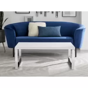 Image of Tuscany High Gloss and Chrome Rectangular Coffee Table