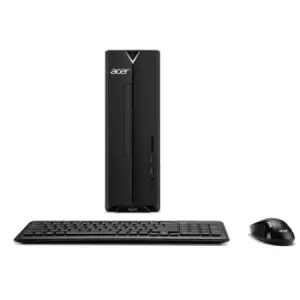 Image of Acer Aspire XC-330 Desktop PC - (Intel Pentium J5040D 4GB 1TB HDD USB Keyboard and Mouse Windows 10 Black)