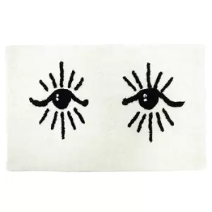 Image of Furn Theia Rectangular Bath Mat (One Size) (Ivory/Black)