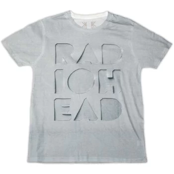 Image of Radiohead - Note Pad Unisex Medium T-Shirt - Grey