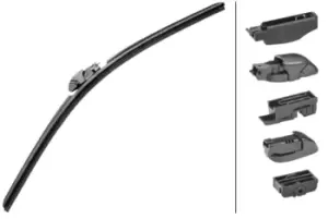 Image of HELLA Wiper blade 9XW 358 053-151 Windscreen wiper,Window wiper VW,AUDI,FORD,Fox Schragheck (5Z1, 5Z3, 5Z4),A1 Schragheck (8X1, 8XK)