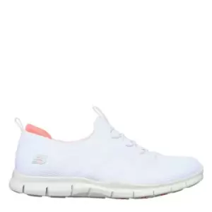 Image of Skechers Webbing Engineered Knit Stretch - White