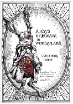 Image of alices nightmare in wonderland colouring book