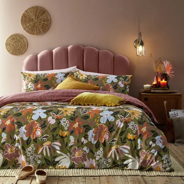 Image of Furn Furn Asterea Floral Bedding Set - King size