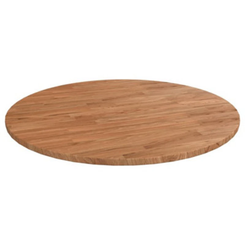 Image of Vidaxl Round Table Top Light Brown 70X1.5cm Treated Solid Wood Oak