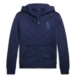 Image of Polo Ralph Lauren Polo Ralph Lauren Logo Zip Hoodie Junior Boys - Blue
