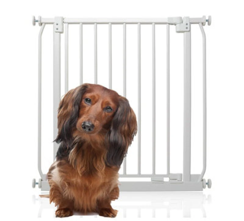 Image of Bettacare Elite Pressure Dog Gate, 71Cm - 80Cm, Matt White, Pressure Fit Pet Gate For Dog And Puppy