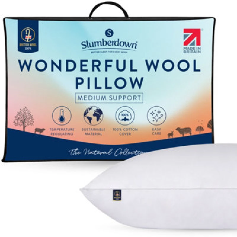 Image of Slumberdown Slumberdown Wonderful Wool Pillow White EACH XZ05901