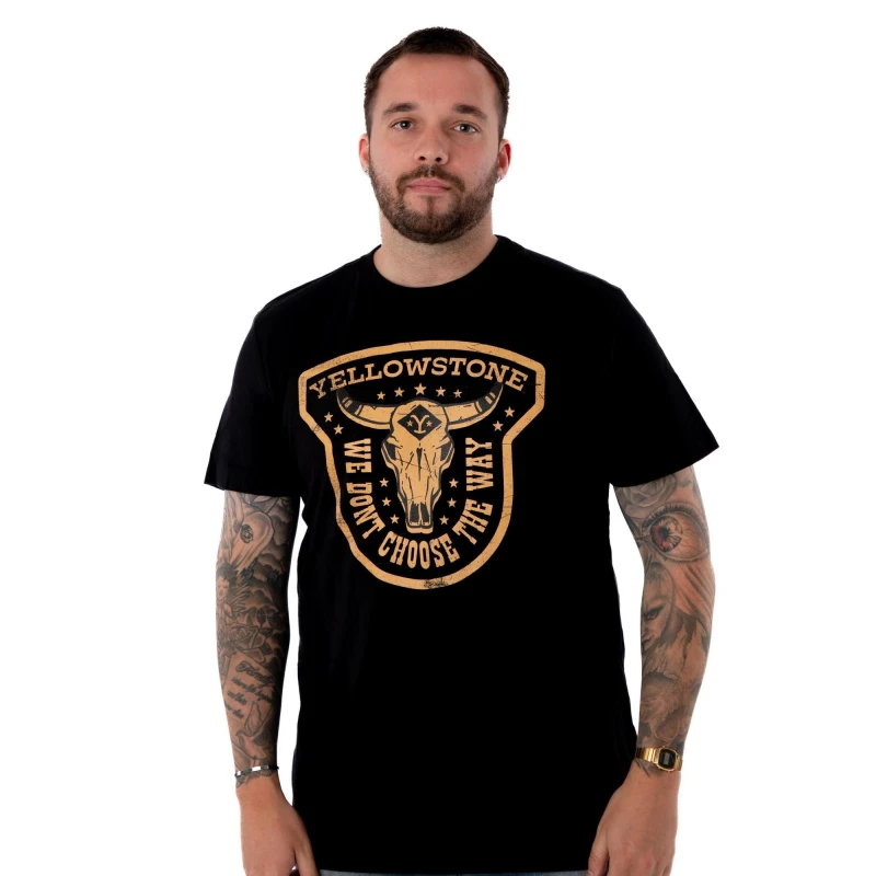 Image of Yellowstone Short Sleeved T-Shirt Black male