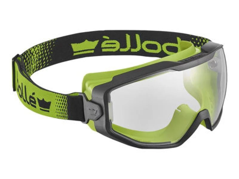Image of Bolle Safety Bolle Spectn11W Spectrum Platinum Clear Sealed Safety Goggles Black/green