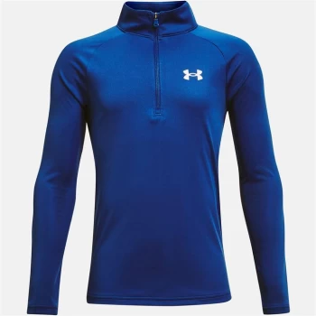 Image of Under Armour Tech 2.0 Half Zip Top Junior Boys - Blue/White