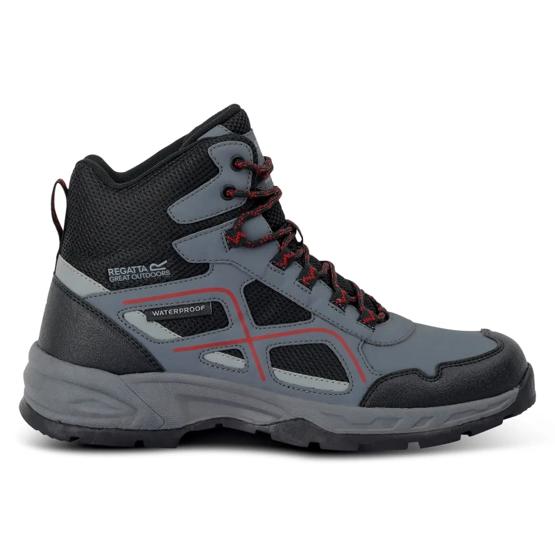 Image of Regatta Regatta Men Vendeavour Walking Boots in Mid Grey Size: 6 Mid Grey 6 Male 5063516179436