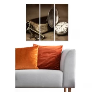 Image of MDF1260520 Multicolor Decorative MDF Painting (3 Pieces)