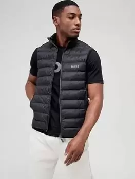 Image of BOSS Thor Padded Gilet, Black, Size L, Men