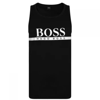 Image of Hugo Boss Stripe Logo Beach Vest Black Size S Men