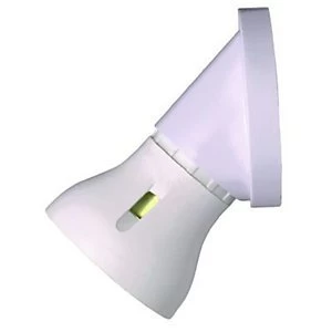 Image of MK Angled Batten Lamp holder - White
