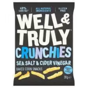 Image of Well & Truly Crunchies - Sea Salt & Cider Vinegar - 100g x 14