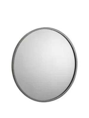 Image of Julian Bowen Octave Round Pewter Wall Mirror