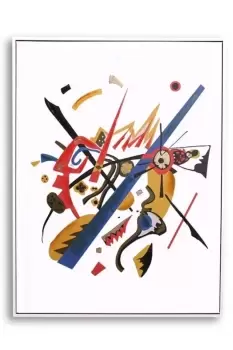 Image of Hand Finished 'Festival' Framed Print Abstract Wall Art - (W)62.5cm x (H)82.5cm x (D) 5cm