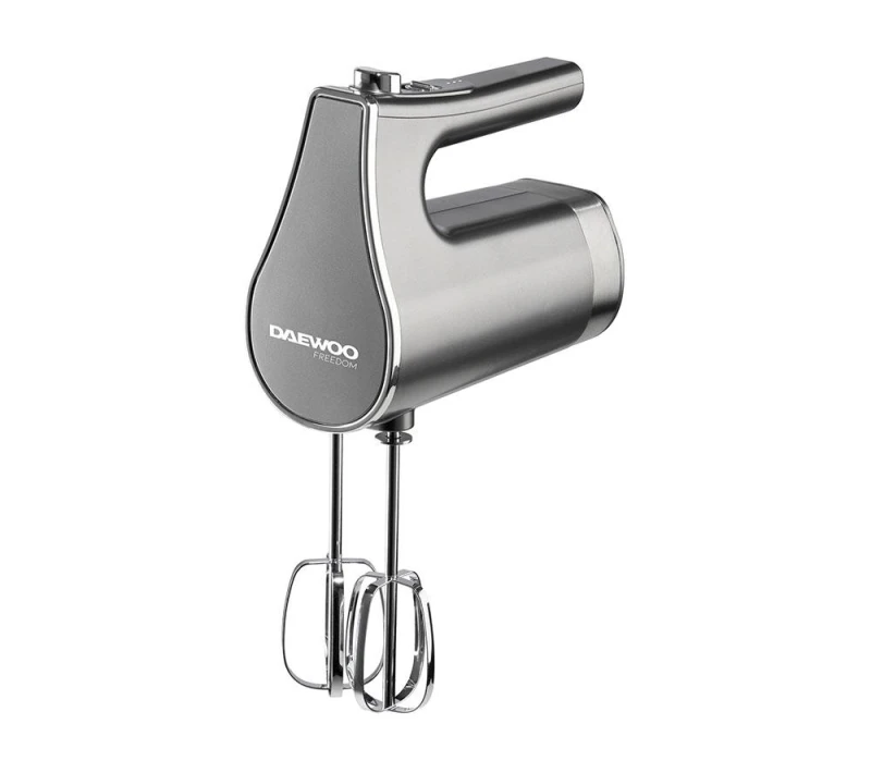 Image of Daewoo 200W 'Freedom Collection' Cordless Pro USB Recharcheable Hand Mixer & Whisk 3 Speed Silver