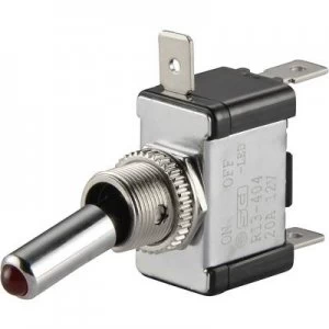 Image of SCI Car toggle switch R13 404 SQ RED 12 Vdc 20 A 1 x OffOn latch
