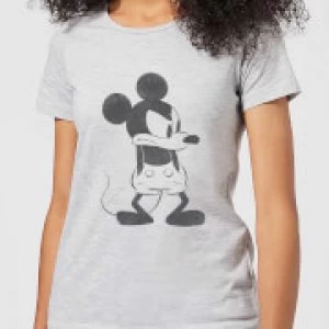Image of Disney Mickey Mouse Angry Womens T-Shirt - Grey - M