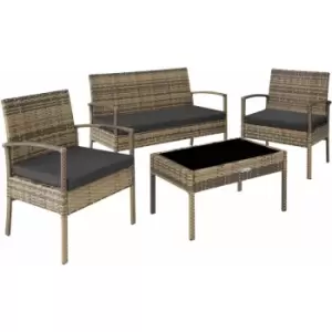 Image of Rattan garden furniture set Sparta 3+1 - garden tables and chairs, garden furniture set, outdoor table and chairs
