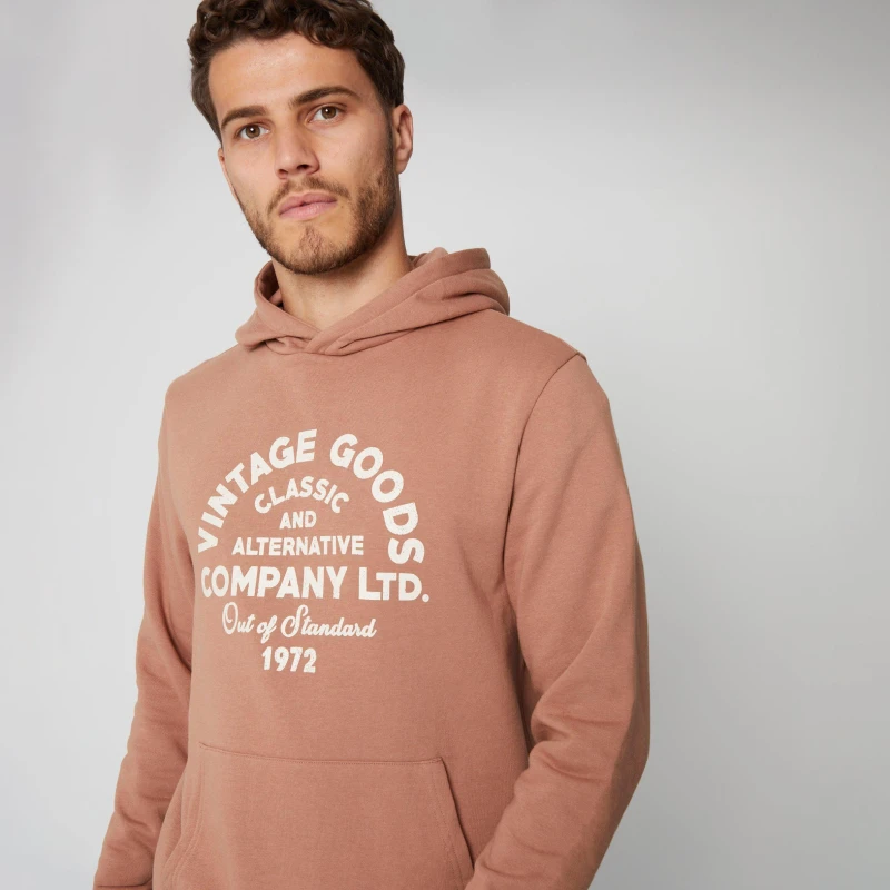 Image of Threadbare Granby Vintage Graphic Ho - Brown Brown S