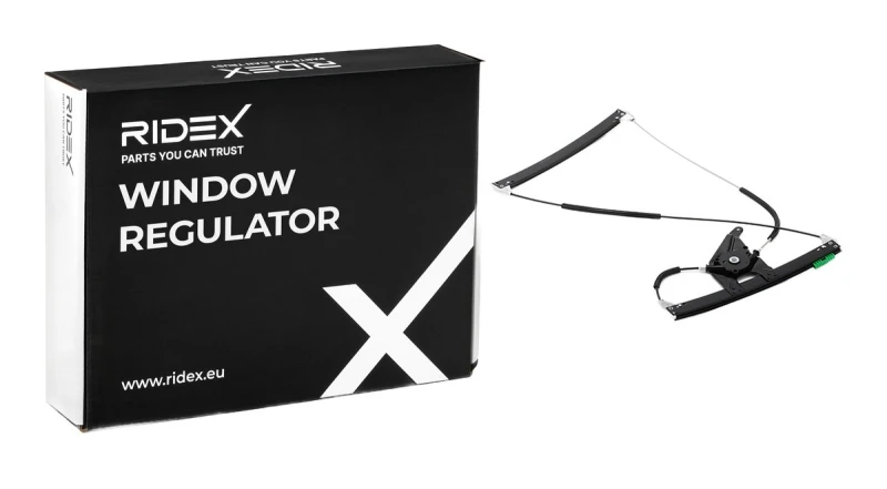 Image of RIDEX 1561W0137 Window regulator Left Front, Operating Mode: Electric, without electric motor Window Winder (1561)