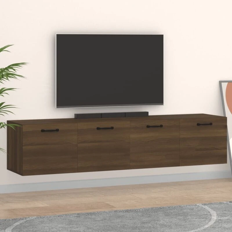 Image of VIDAXL Wall Cabinets 2 pcs Brown Oak 60x36.5x35cm Engineered Wood Vidaxl 8720287121039