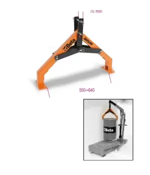Image of Beta Tools 3025/PF Barrel Handling Pliers Pincers Max: 300kg 550-640mm 030250011