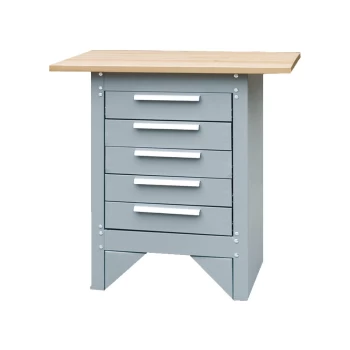 Image of 5-Drawer Cabinet & Workbench