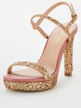 Image of Kurt Geiger London Brinley Heeled Sandals - Nude