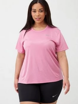 Image of Nike Running Miler Tee (Curve) - Pink