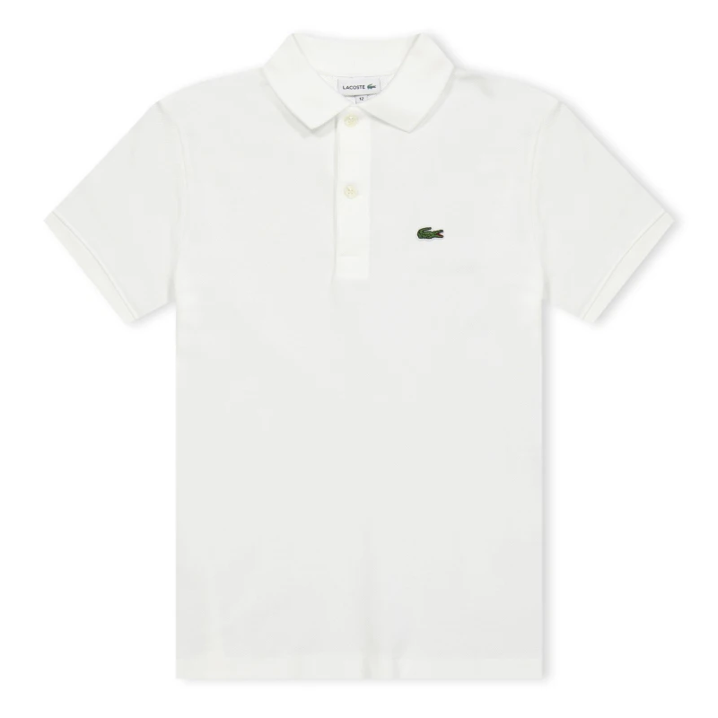 Image of Lacoste Boys' Classic Pique Polo Shirt White 001 09 male 4Y