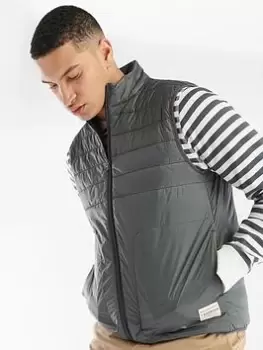 Image of Barbour Summer Padded Gilet, Charcoal, Size S, Men